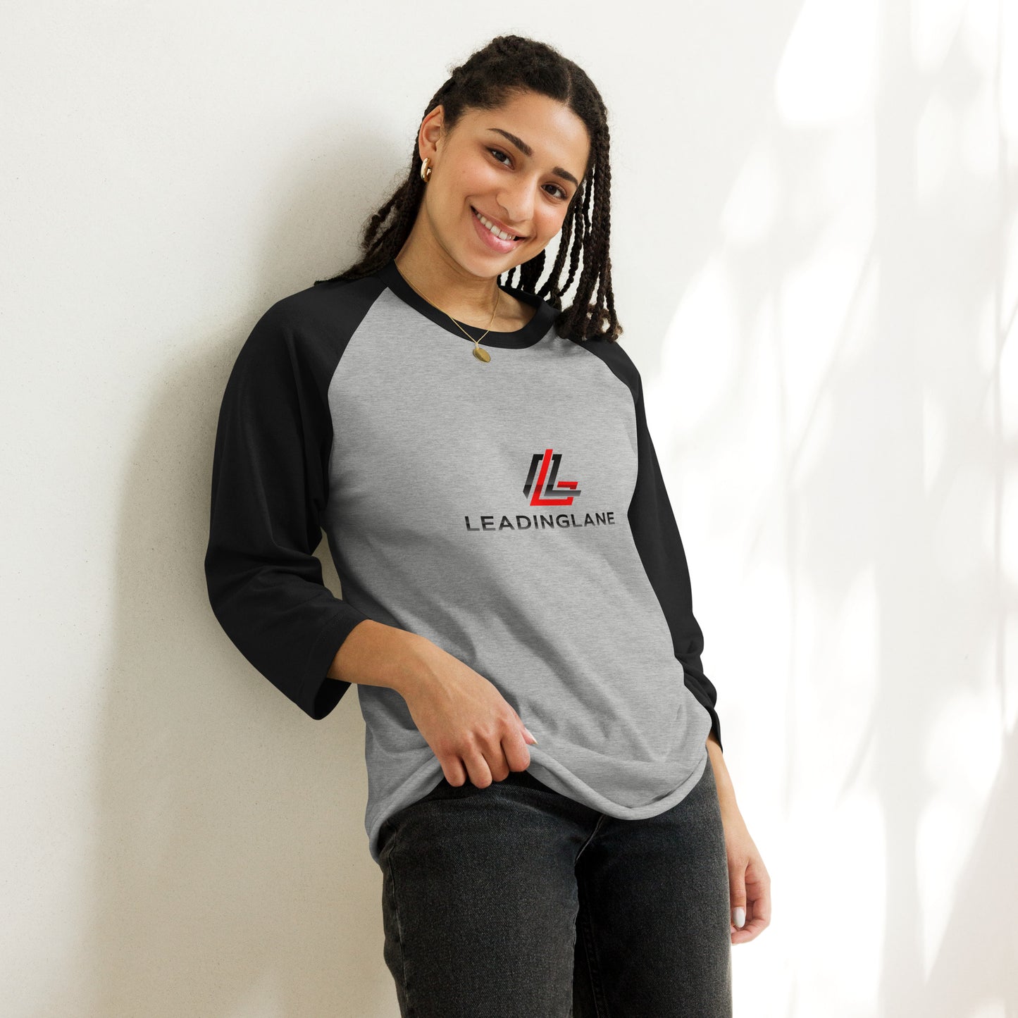 LeadingLane 3/4 sleeve raglan shirt