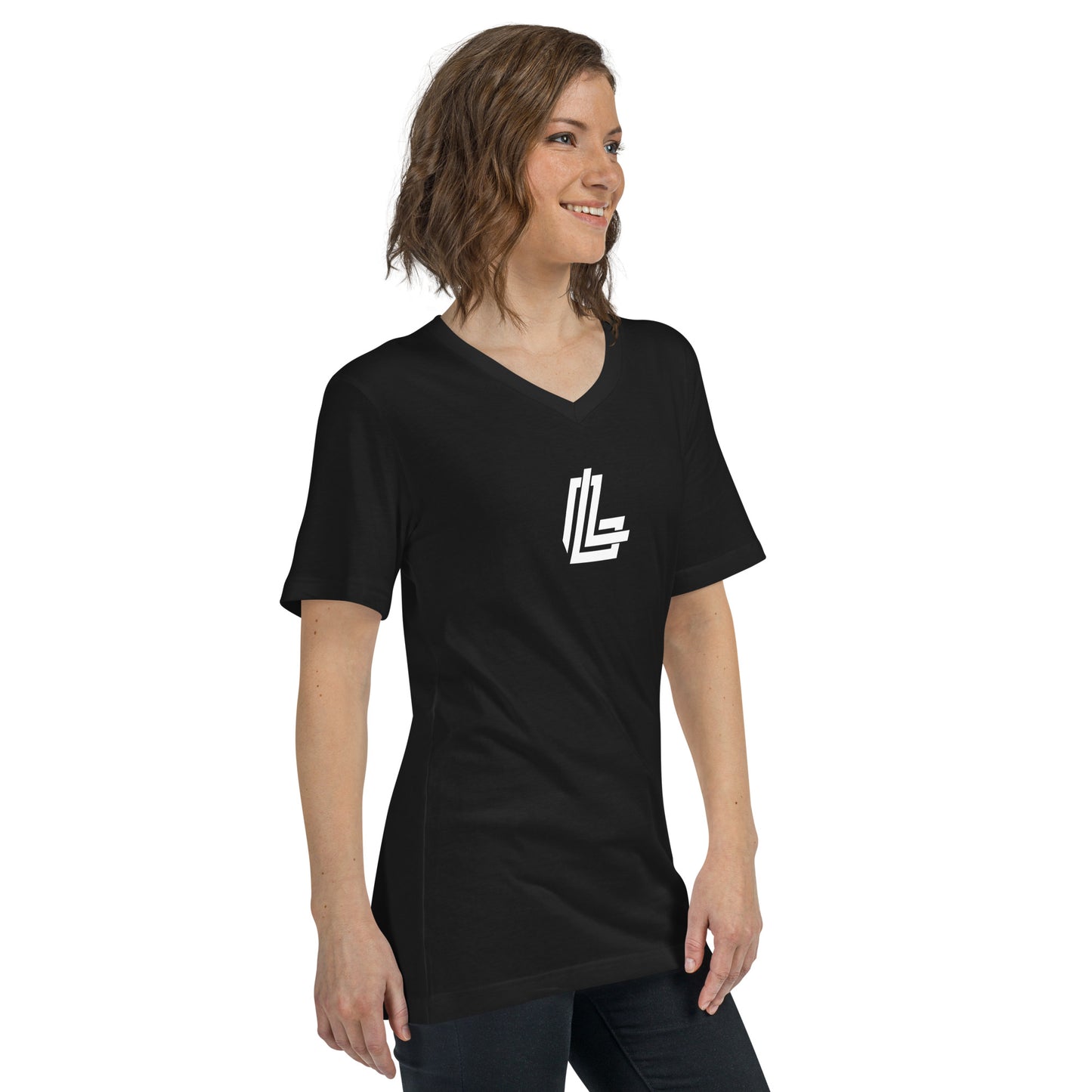 LeadingLane Unisex Short Sleeve V-Neck T-Shirt