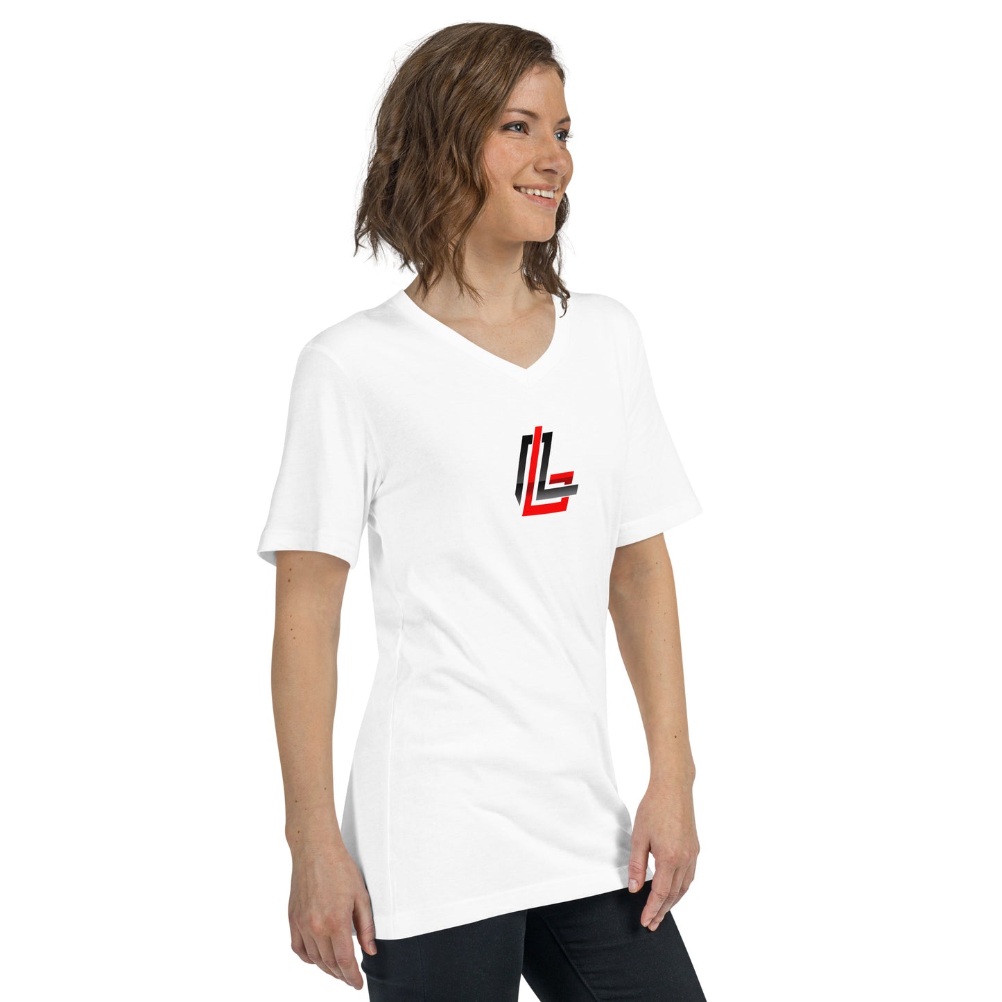 LeadingLane Unisex Short Sleeve V-Neck T-Shirt